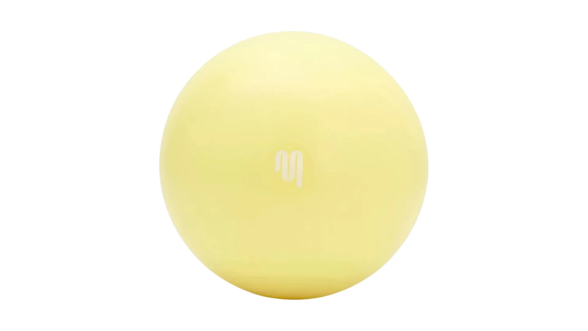 Yellow pilates exercise ball