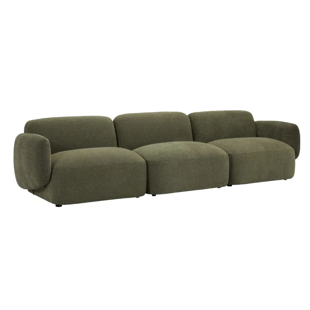 4 Seater Forest Green Moab Modular Sofa Set Temple & Webster Sale