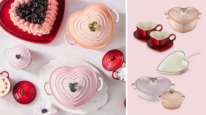 Get ready to fall in love with Le Creuset’s new Valentine’s Day collection