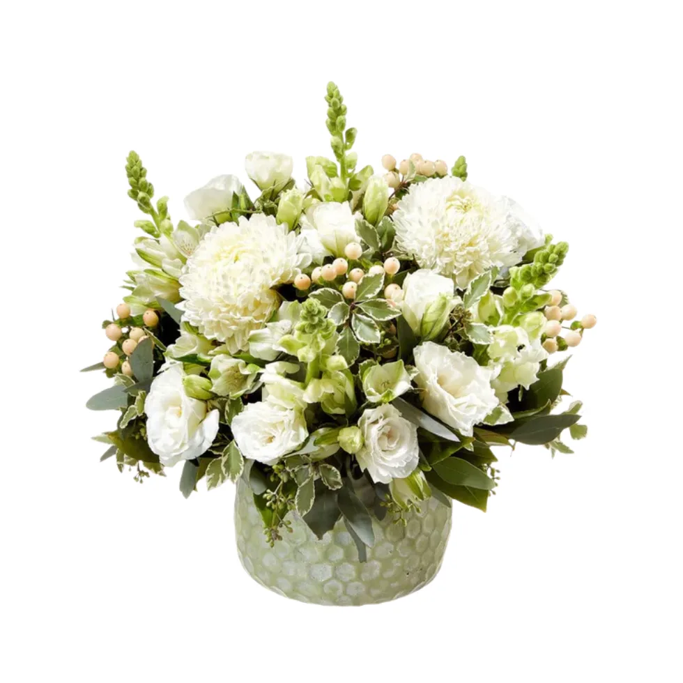 Product Image of the White Flower Pot from Flowers for Everyone, a top choice for the best Valentine's Day gifts of 2026
