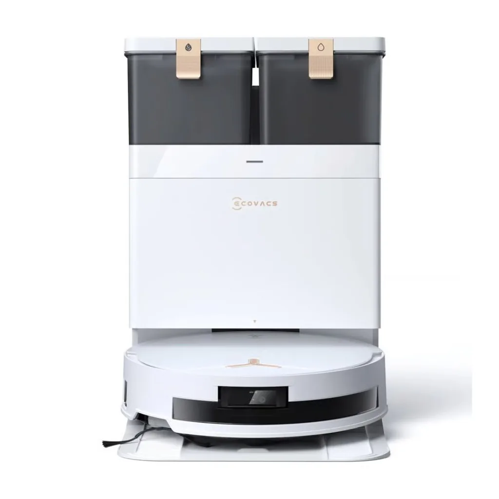 standalone product image of the white ecovacs deebot T50 omni one of the best robot vacuums for pet hair