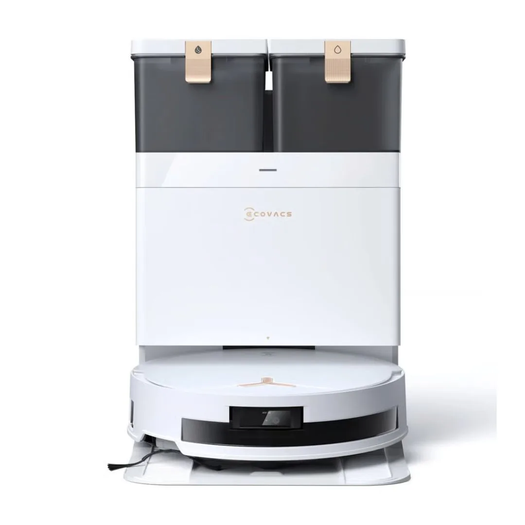 standalone product image of the white ecovacs deebot T50 omni one of the best robot vacuums for pet hair