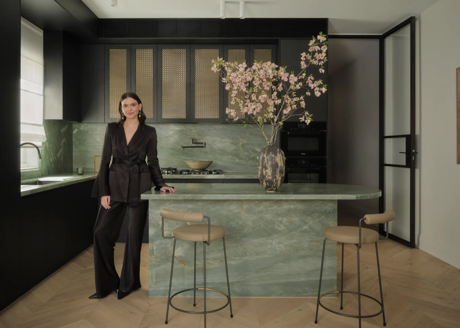 Briellyn Turton interior designer in kitchen
