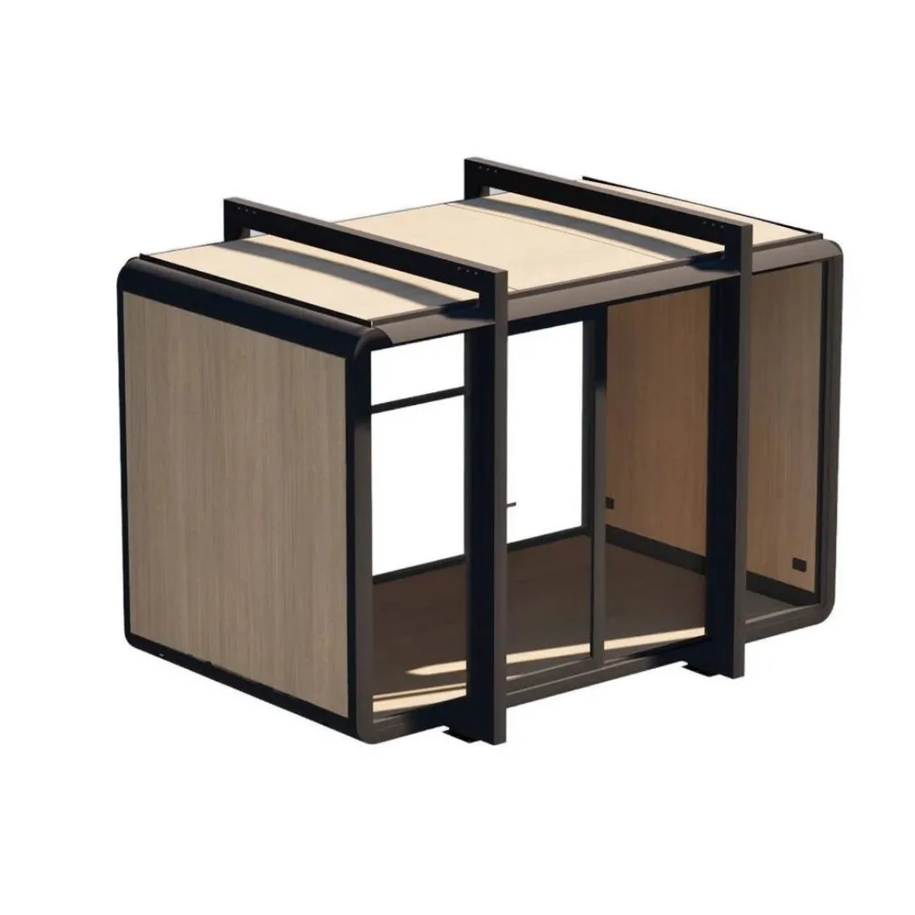 A render illustration of a Bunnings tiny home by Elsewhere Pods