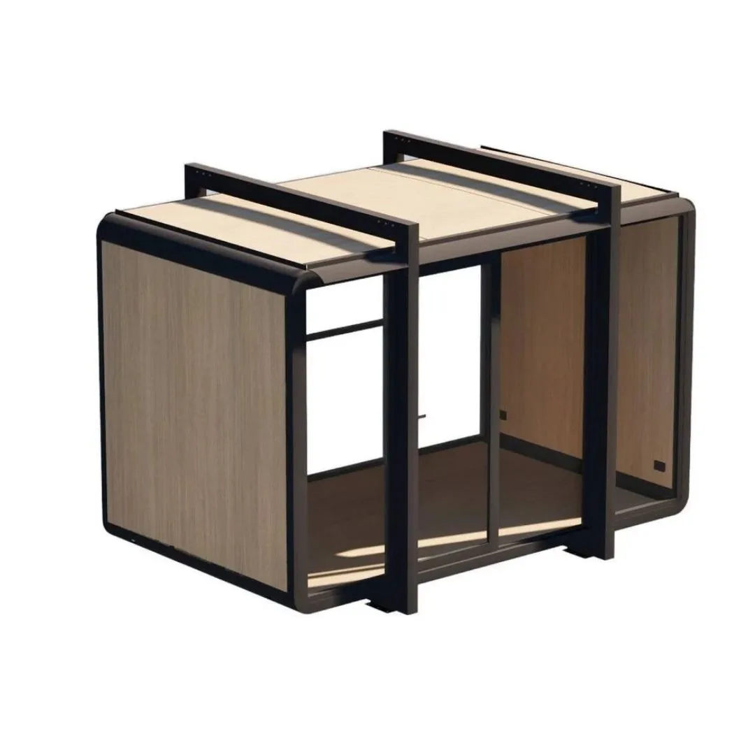 A render illustration of a Bunnings tiny home by Elsewhere Pods