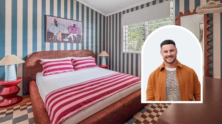 Darren Palmer’s stripy, colourful Byron Bay beach house