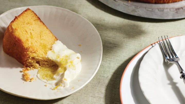 Classic Greek lemon yoghurt cake
