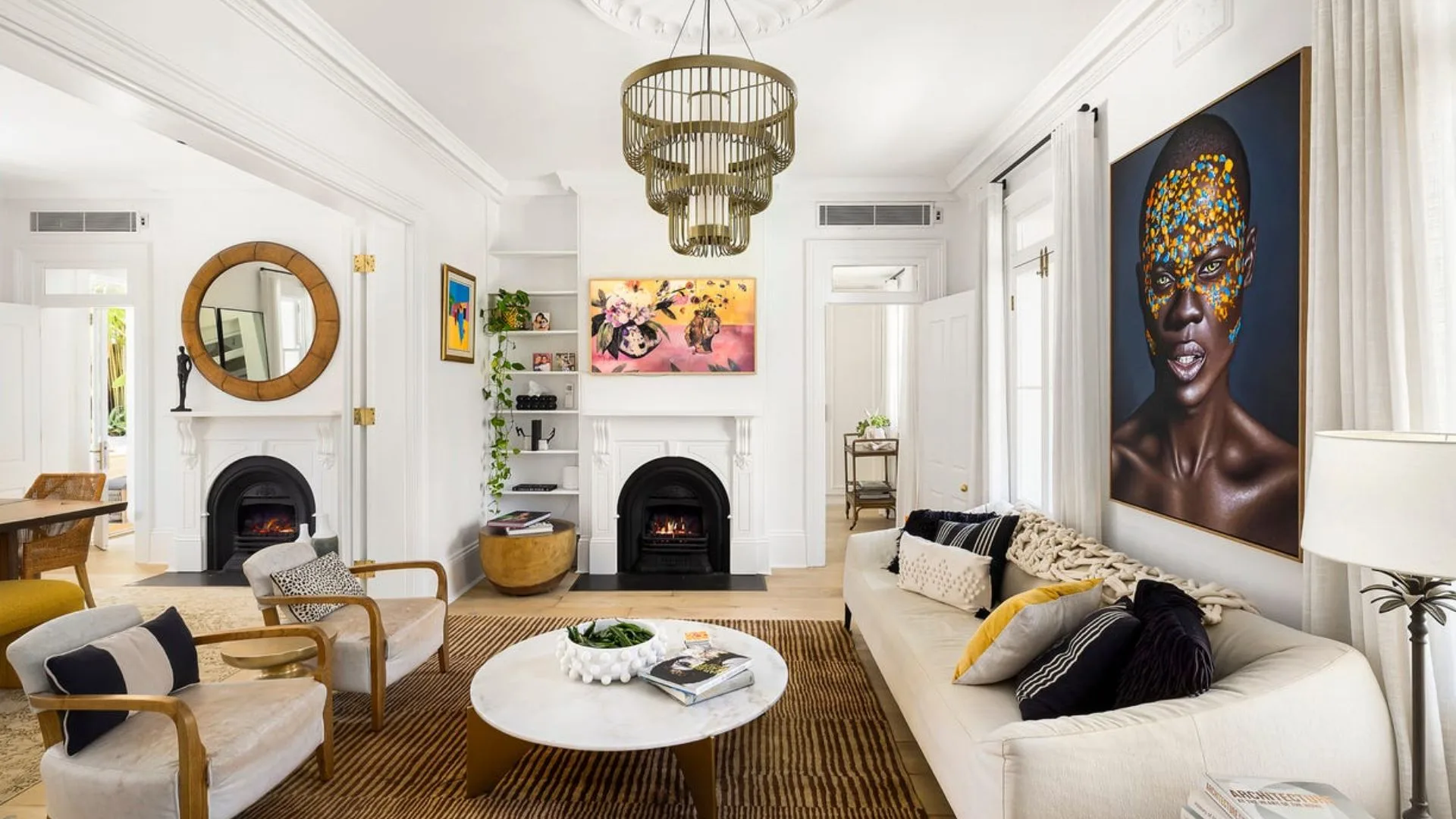 John Aiken home for sale living room