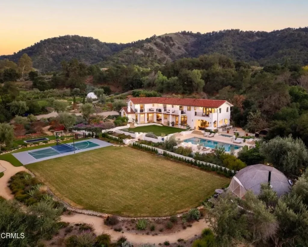 Justin Baldoni home for sale aerial view