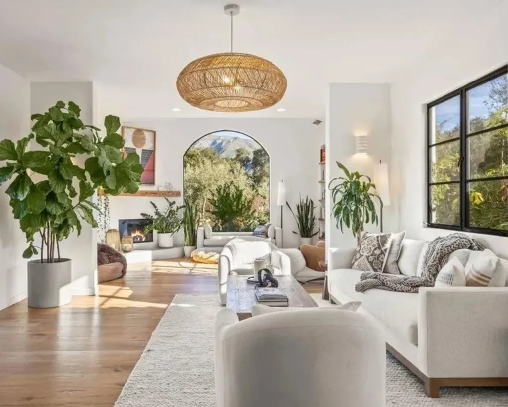 Justin Baldoni home for sale living room