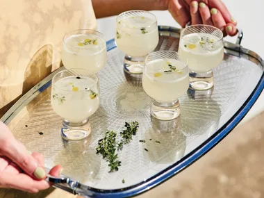 Ouzo and olive oil sour