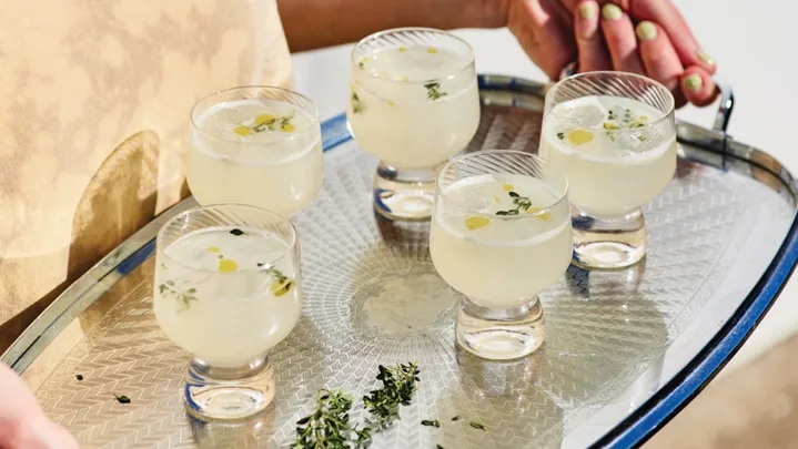Ouzo and olive oil sour