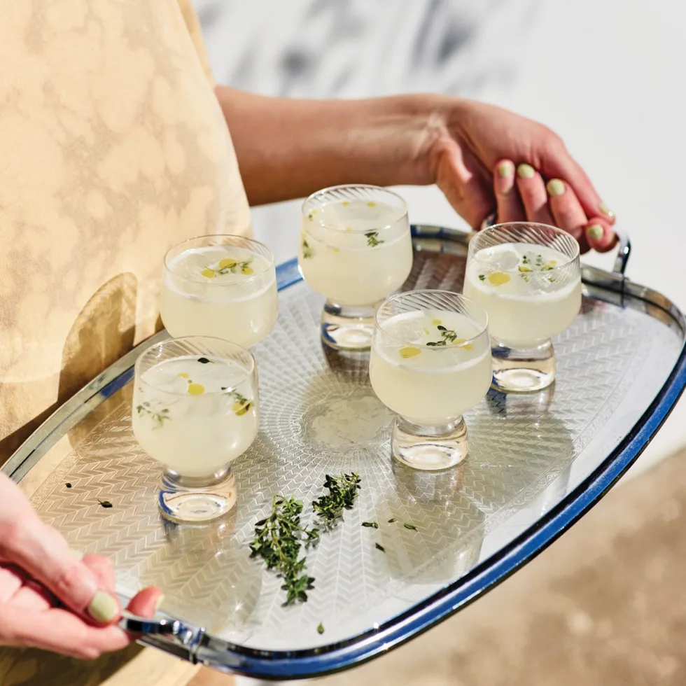 Ouzo and olive oil sour