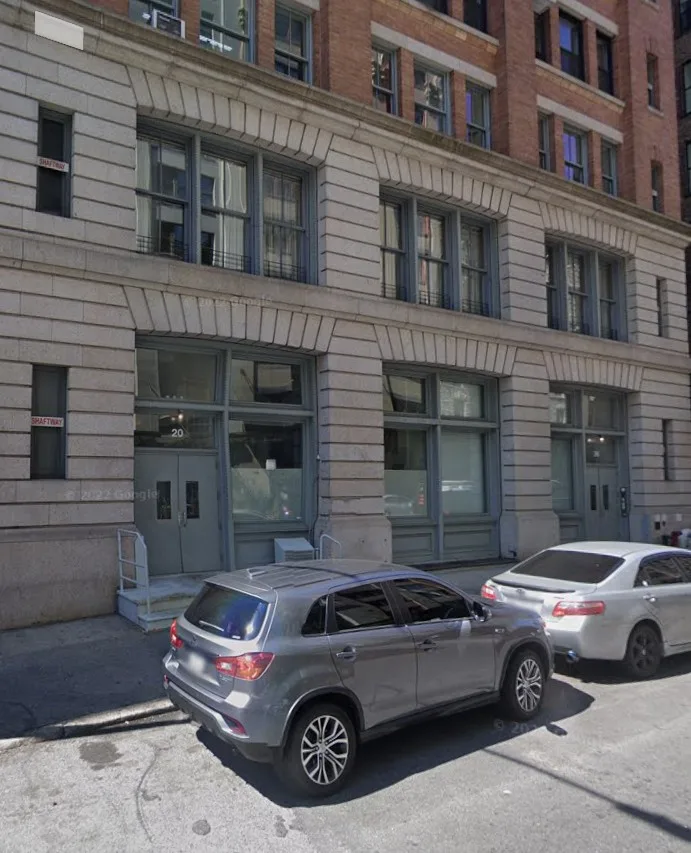 Google maps screenshot Carolyn Bessette JFK apartment 2022 20 North Moore Street in Tribeca