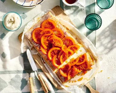 Hazelnut and orange crostata