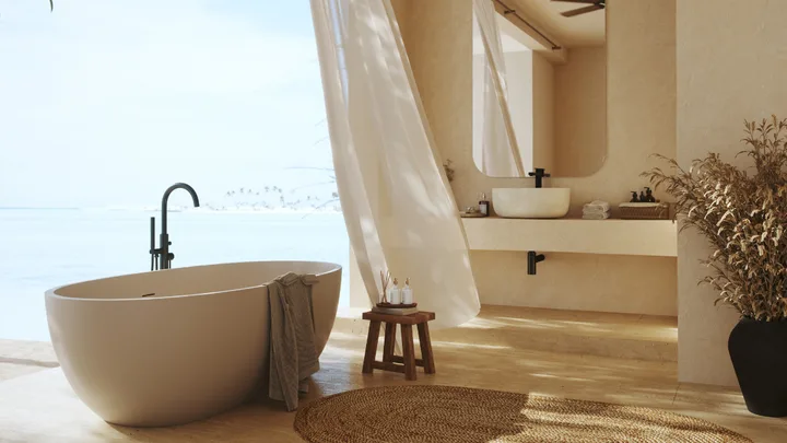 serene bathroom scene