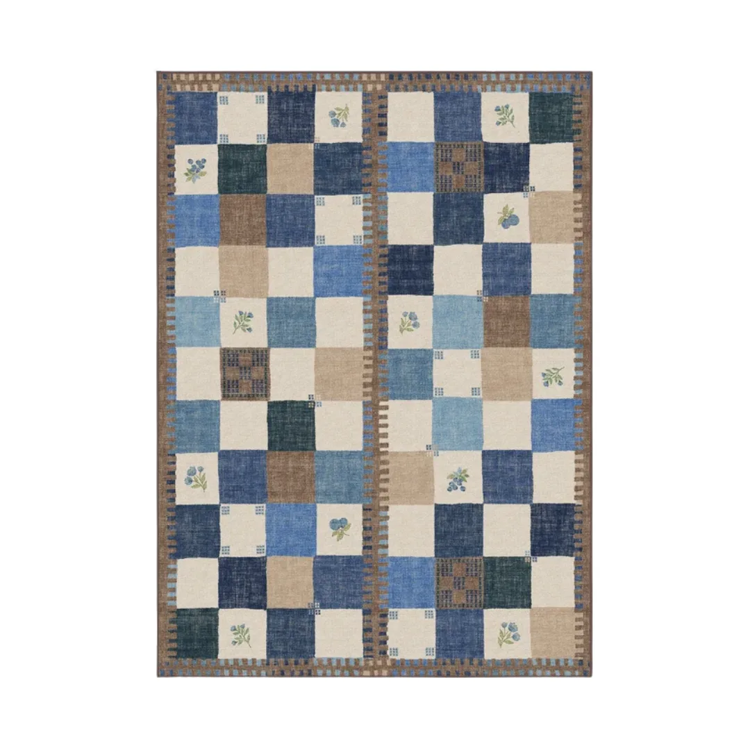 Stonefruit Blue Flatwoven Rug
