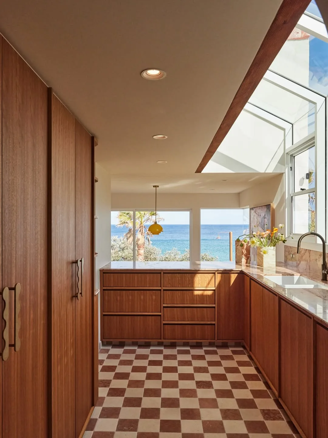 Laura and Matty J South Coast Home Chante Mer kitchen, colourful coastal homes