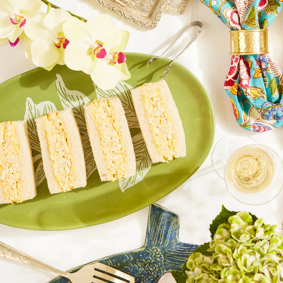 Curried egg sandwiches with lime-pickle butter