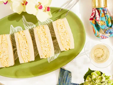 Curried egg sandwiches with lime-pickle butter