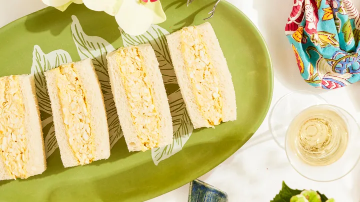 Curried egg sandwiches with lime-pickle butter