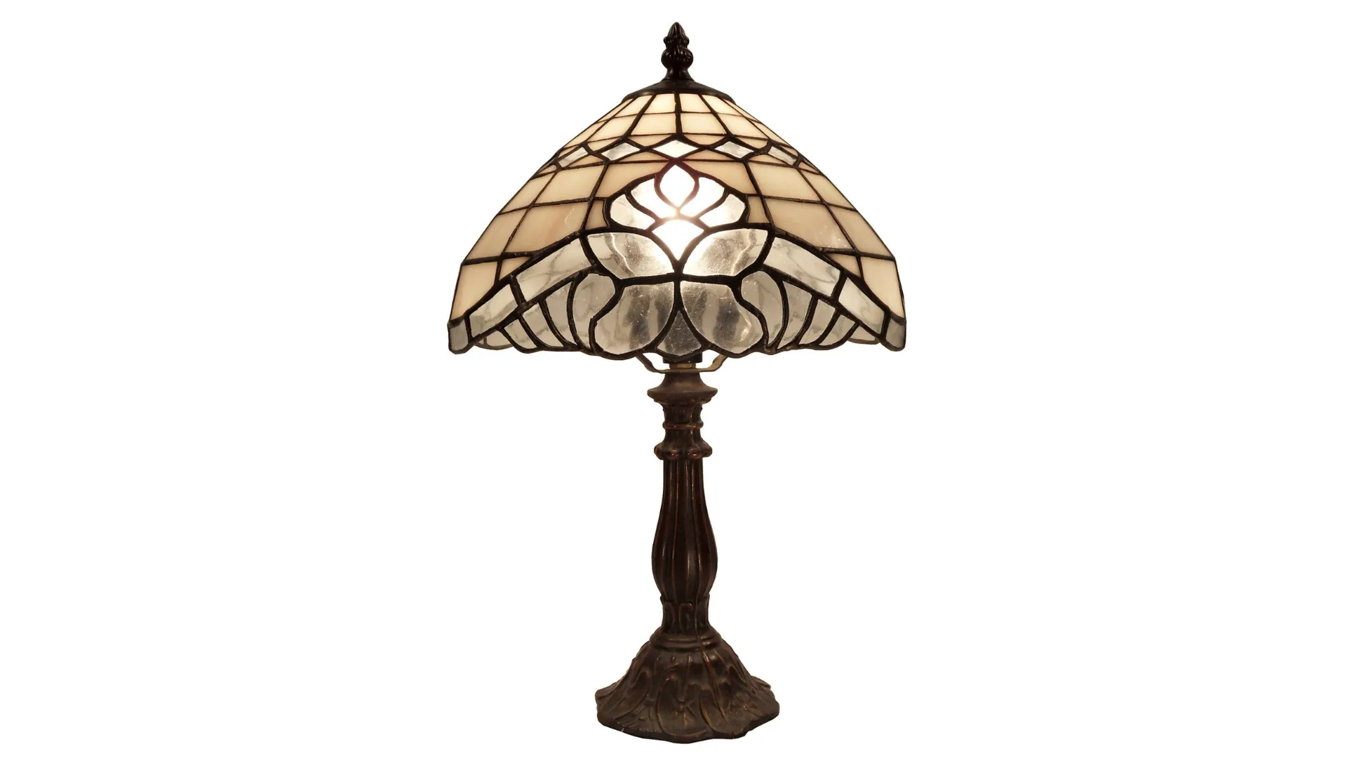 A Tiffany table lamp, perfect for dark cottagecore styles.