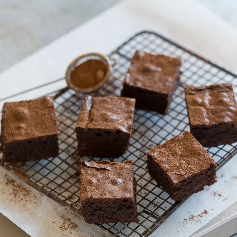 Dark chocolate brownies