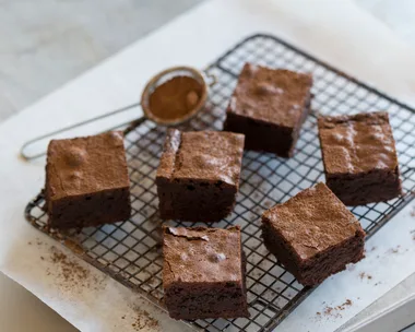 Dark chocolate brownies