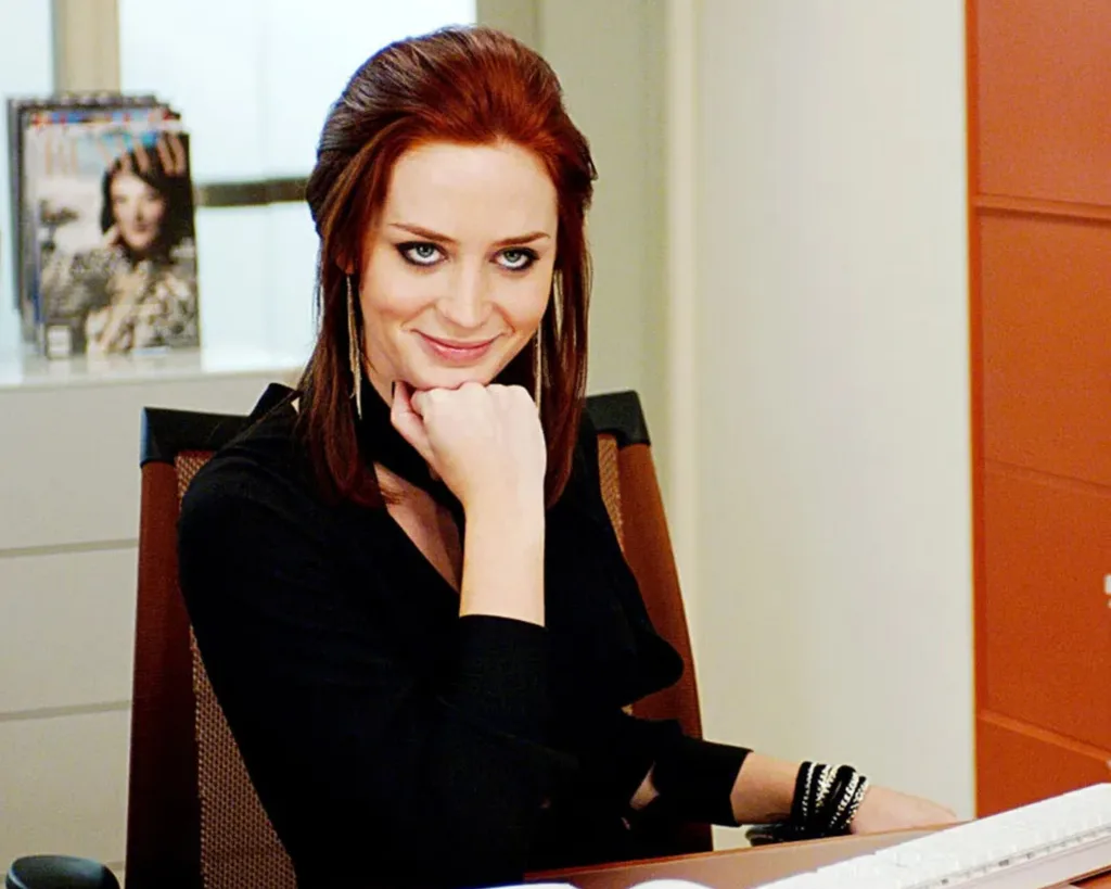 Emily Blunt's character Emily in The Devil Wears Prada