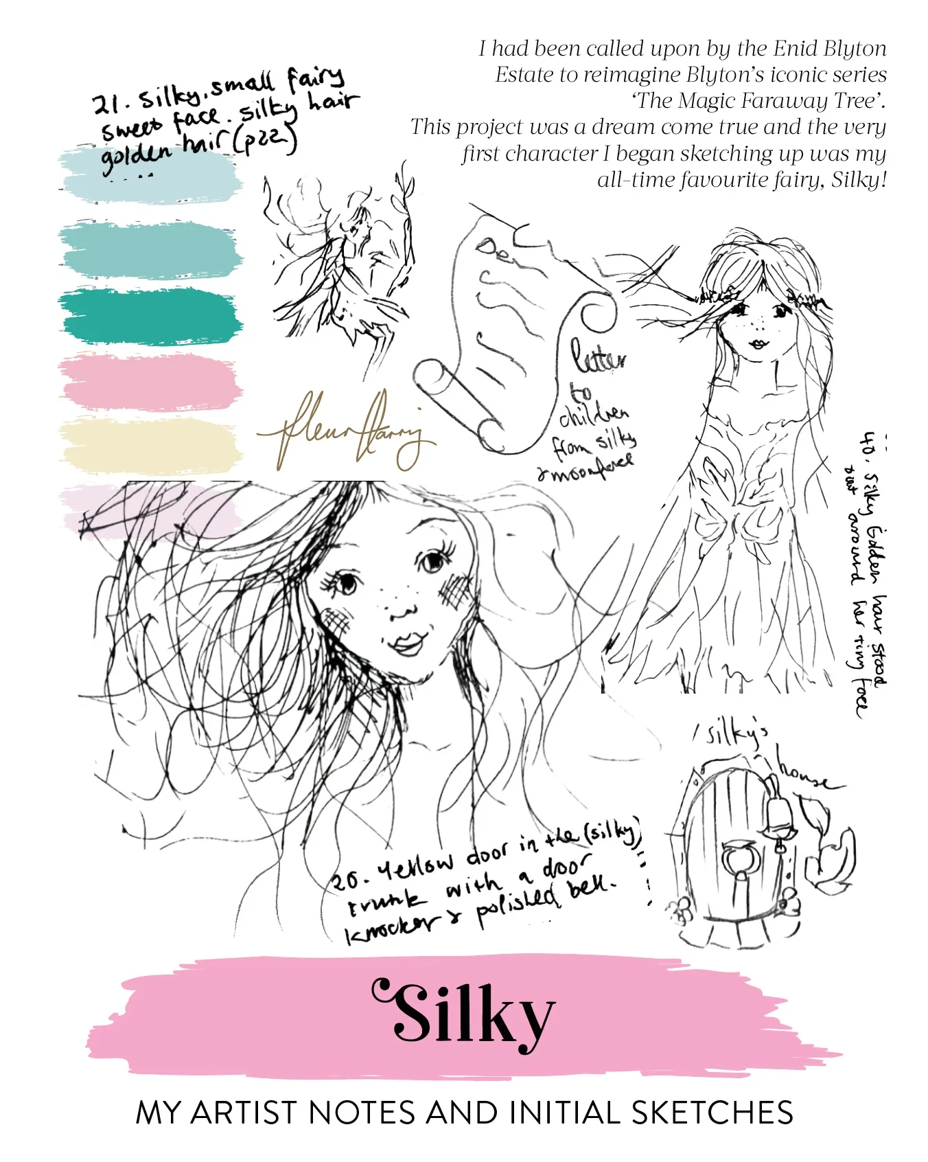 Fleur Harris's Silky drawings