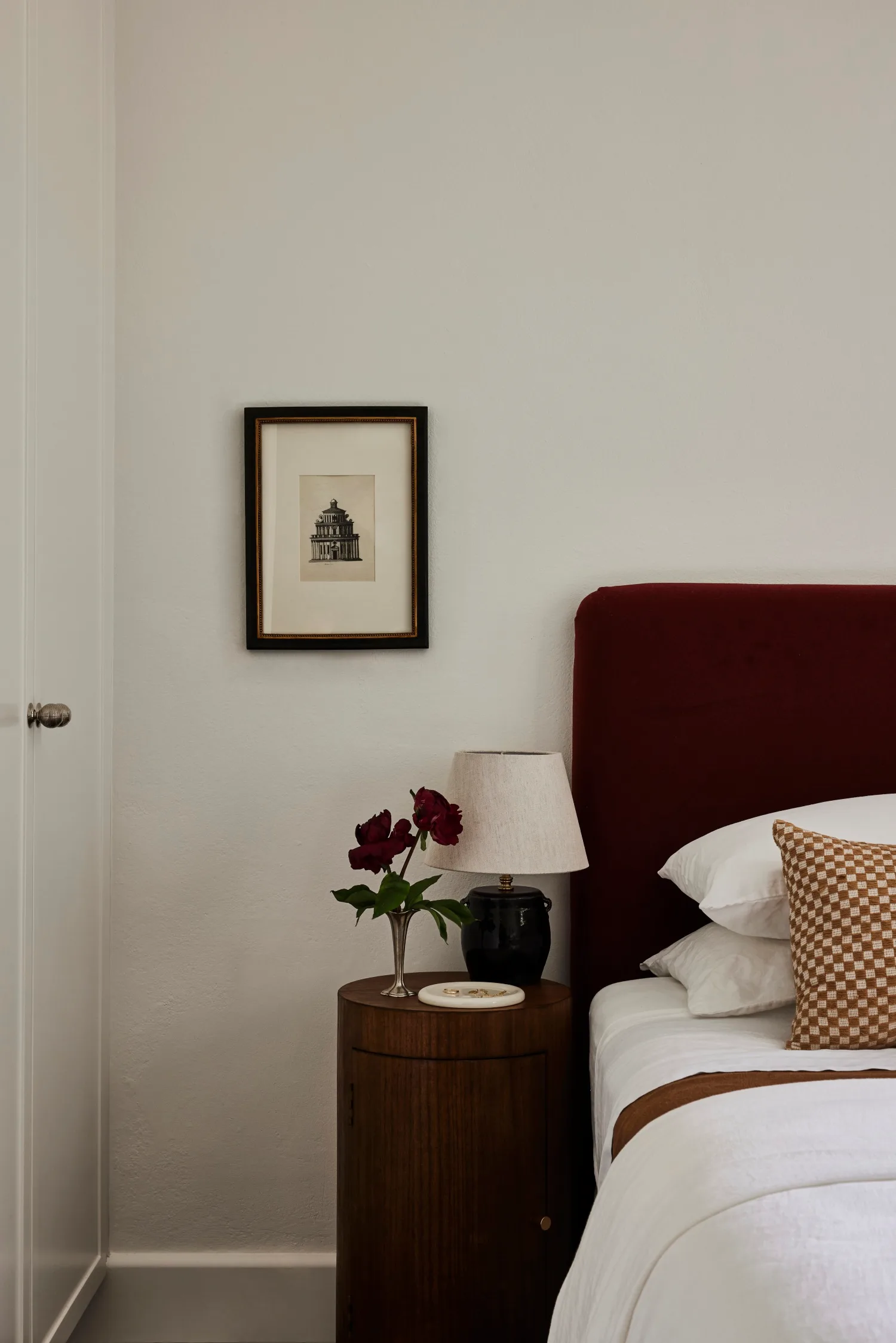 Gray and Co apartment bedroom 