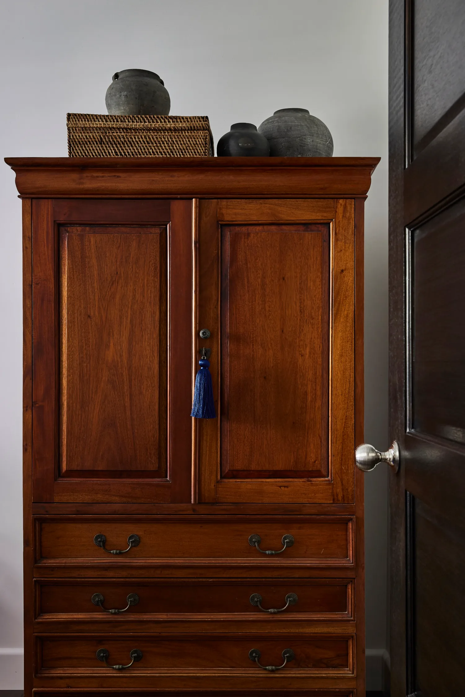 Gray and Co apartment guest bedroom 