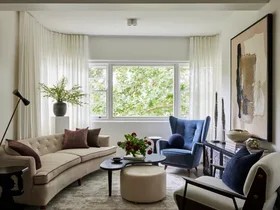 Gray and Co apartment living room