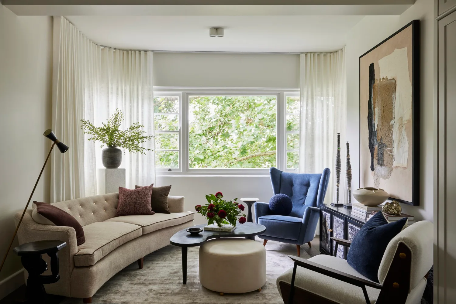 Gray and Co apartment living room