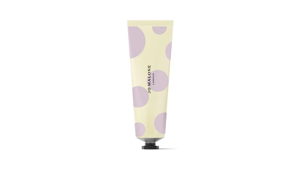 Jo Malone hand cream with a spotted tube design.