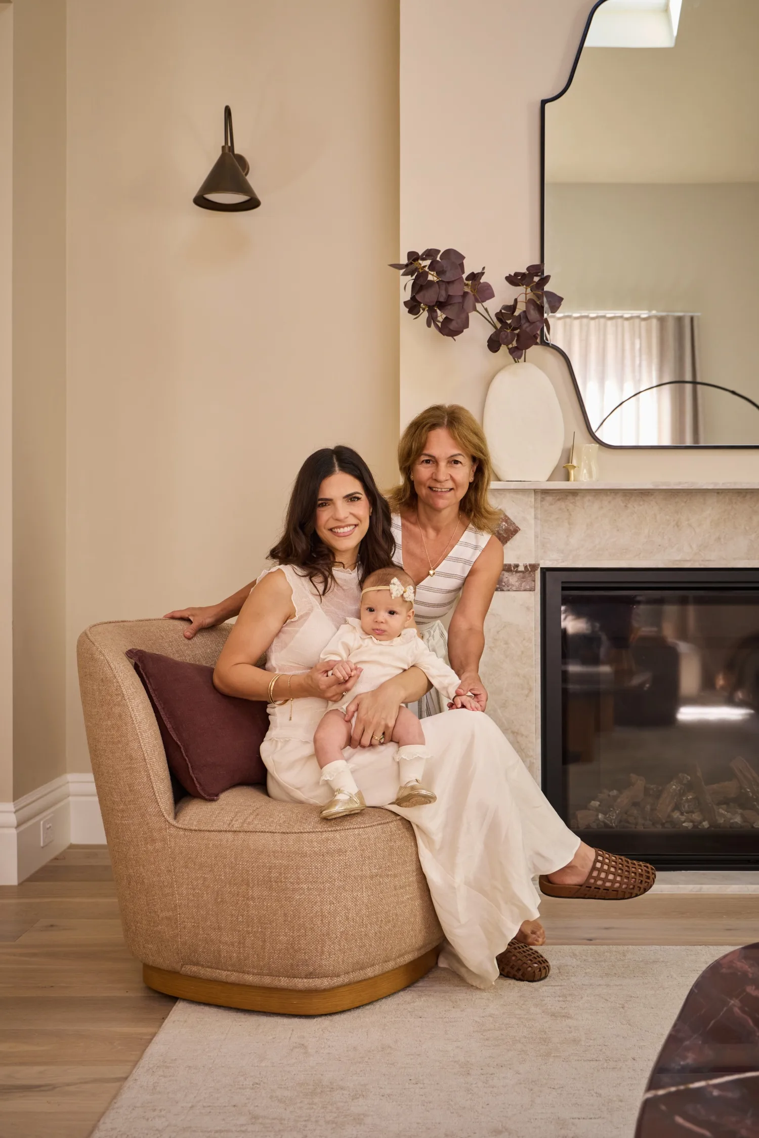 Steph Ottavio with her mum and daughter