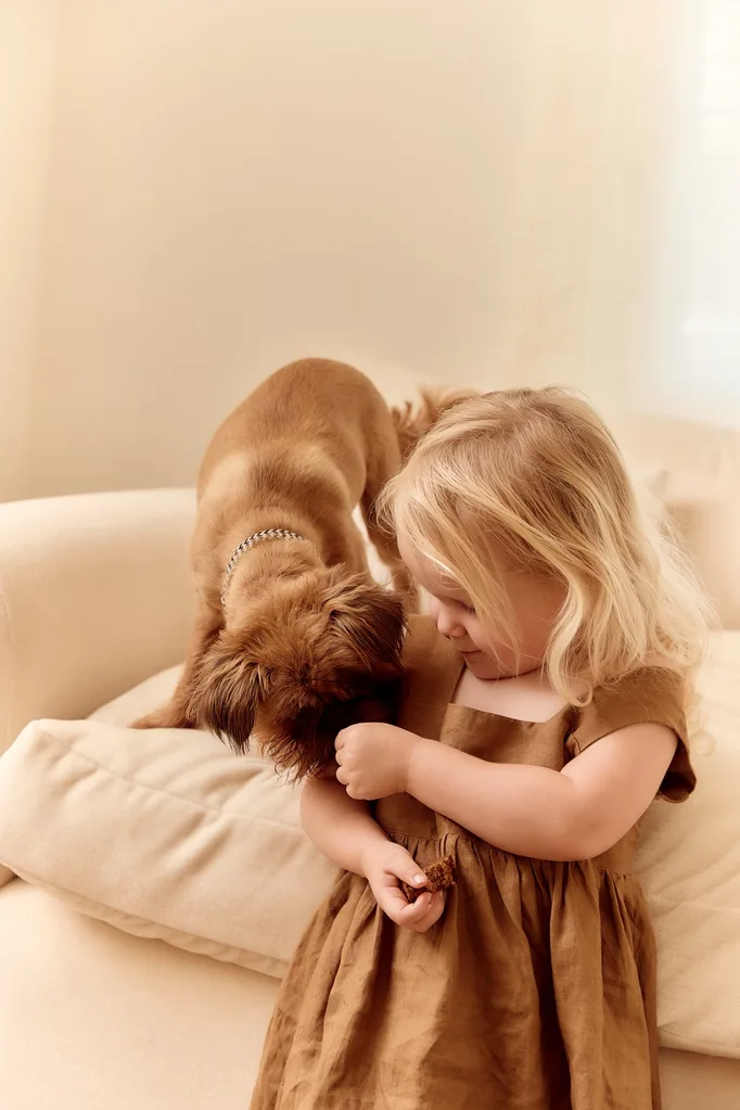Phoebe Nicol's daughter and dog