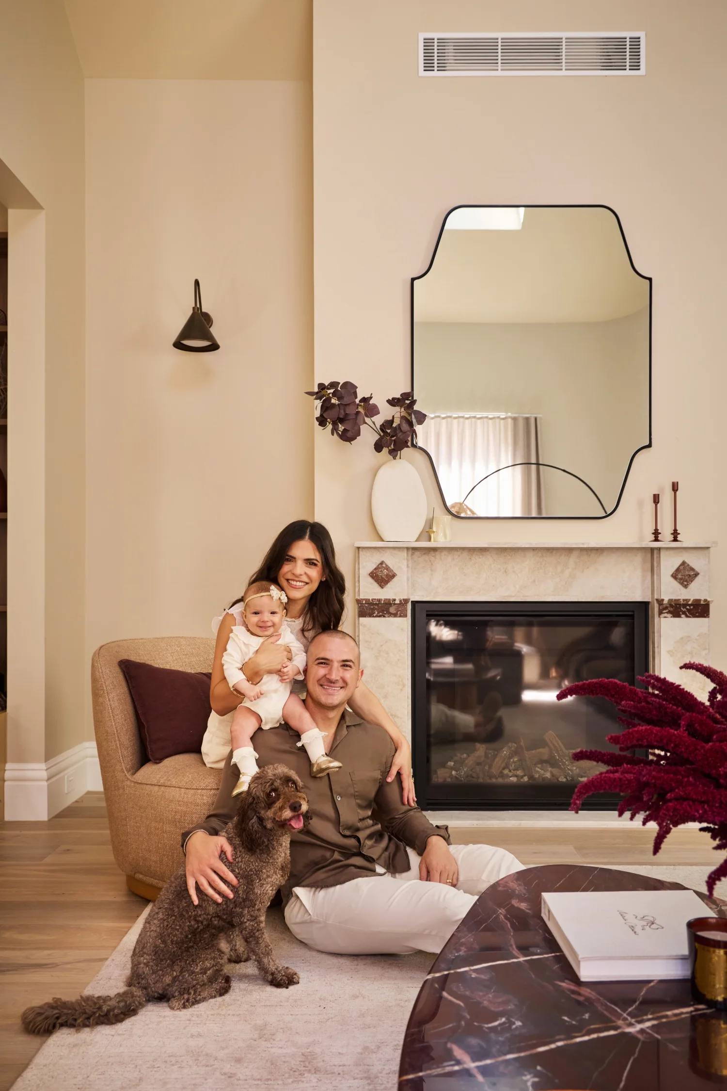 Steph and Gian with their daughter Ilaria