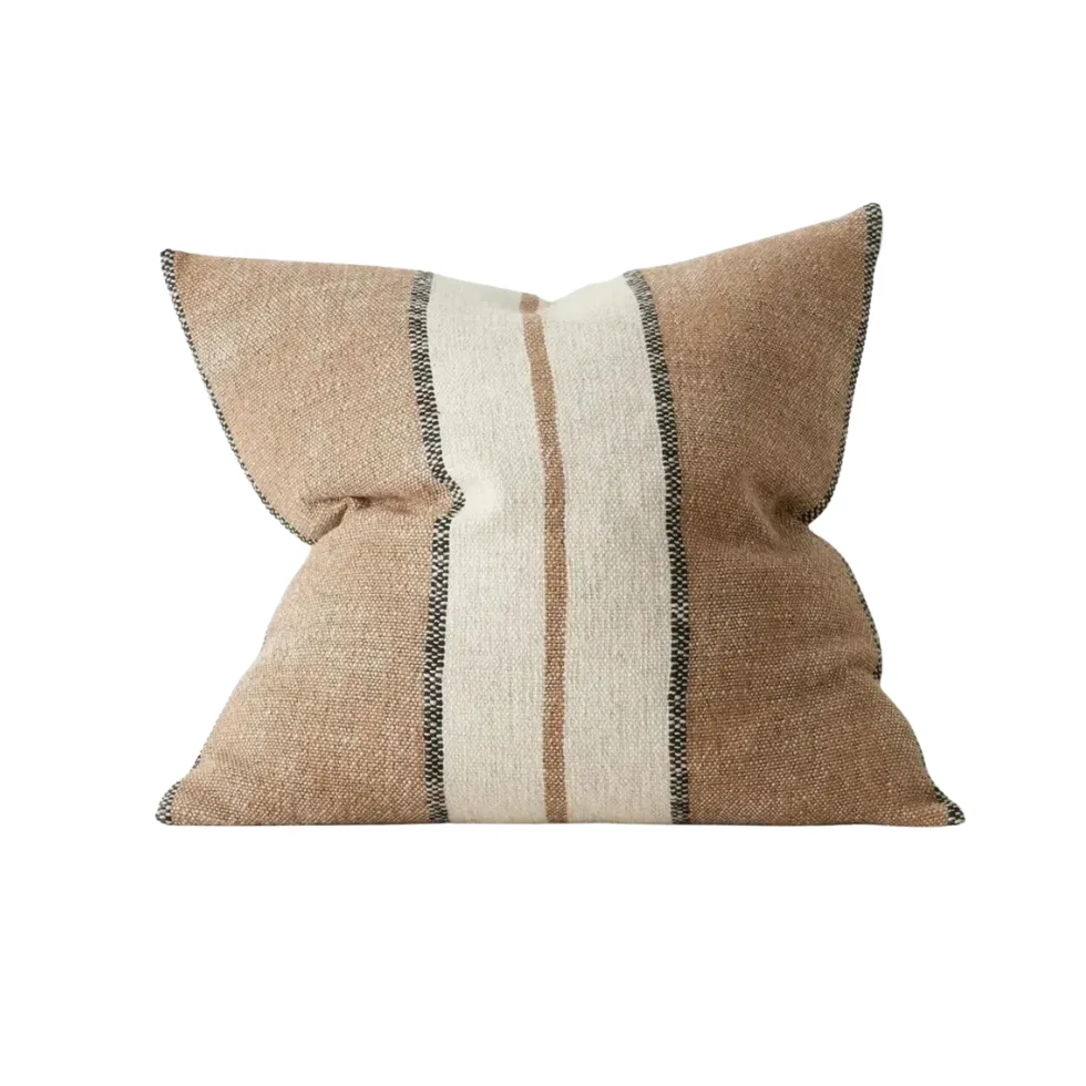 RJ Living Ottavio Cushion in Cocoa + Country Interior Design + Cottage Core Interior Design + Modern Farmhouse Interior Design 2026