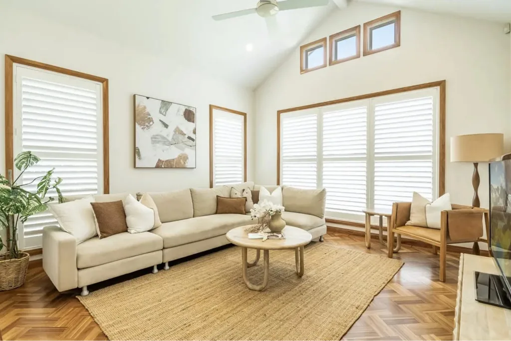 Shelley Craft new renovation project in Byron Bay living room