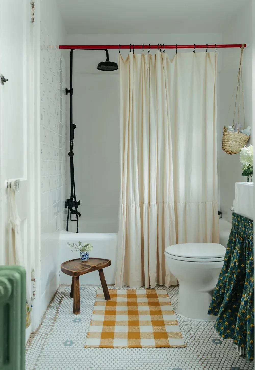 bathroom sink skirt and cottage design