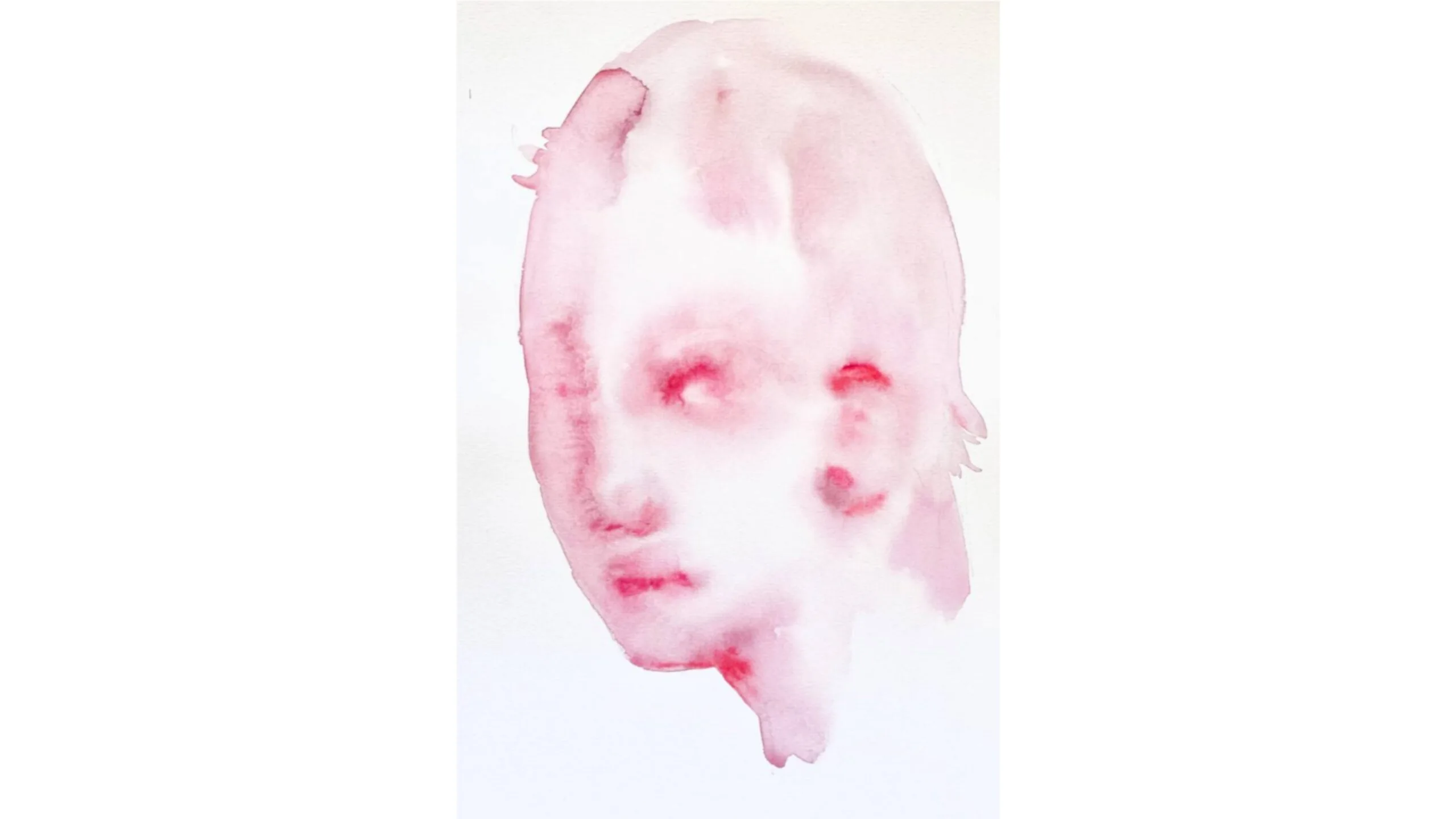 An abstract watercolour portrait