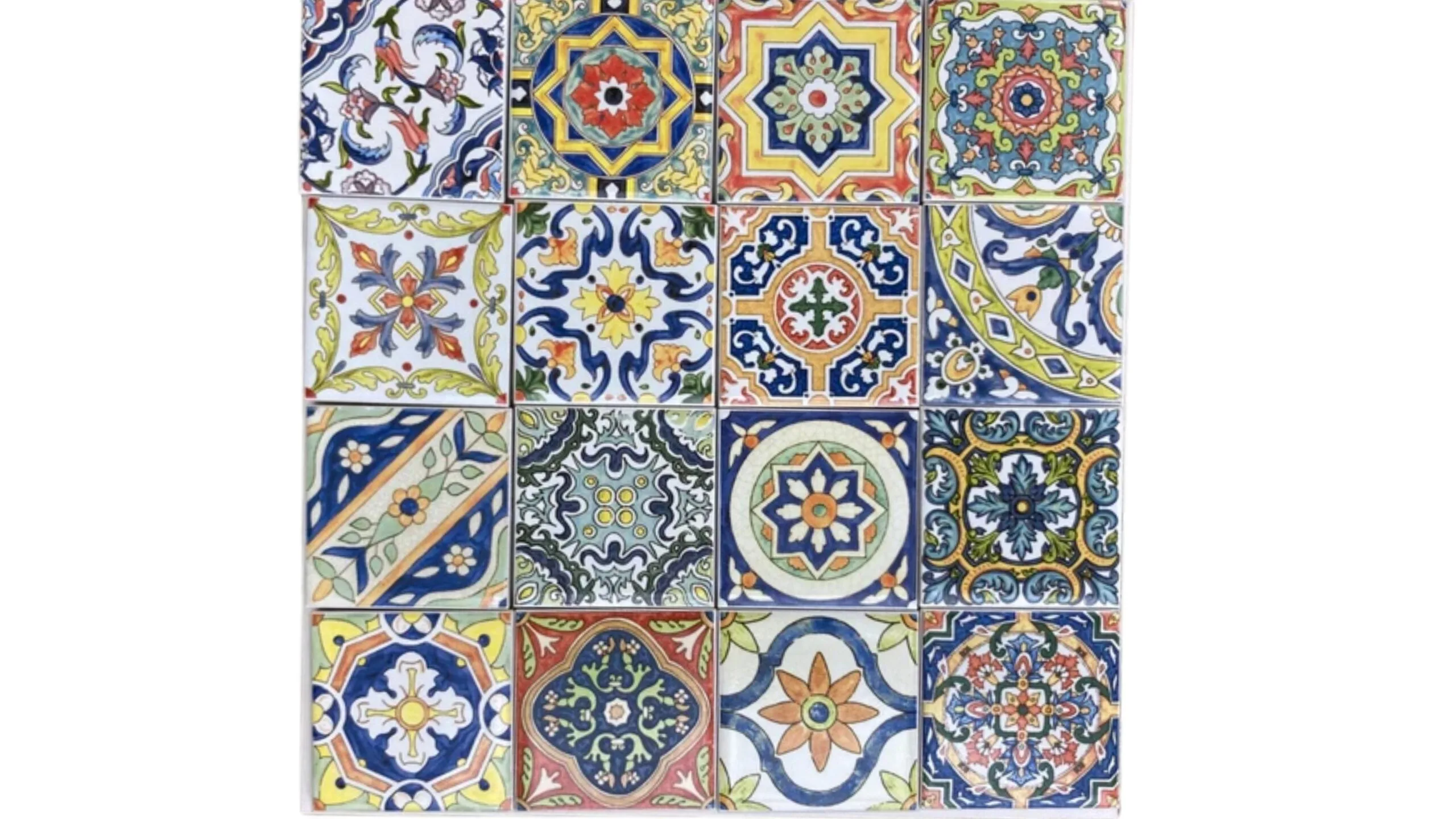 Patterned tiles.