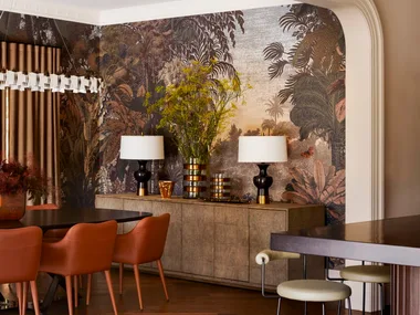 Balzan Coldstream living room and dining room wallpaper