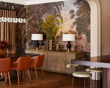 Balzan Coldstream living room and dining room wallpaper