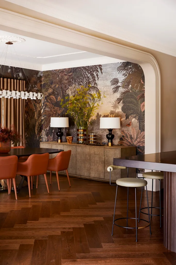 Balzan Coldstream living room and dining room wallpaper