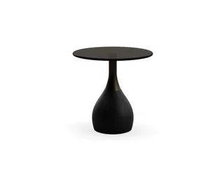 Boab Glass Top and Timber Base Side Table