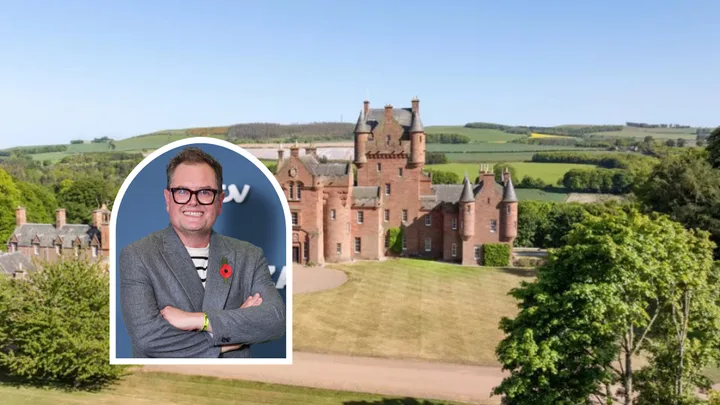 Alan Carr has bought a 17-bedroom castle in the Scottish Borders