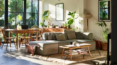 light filled living room
