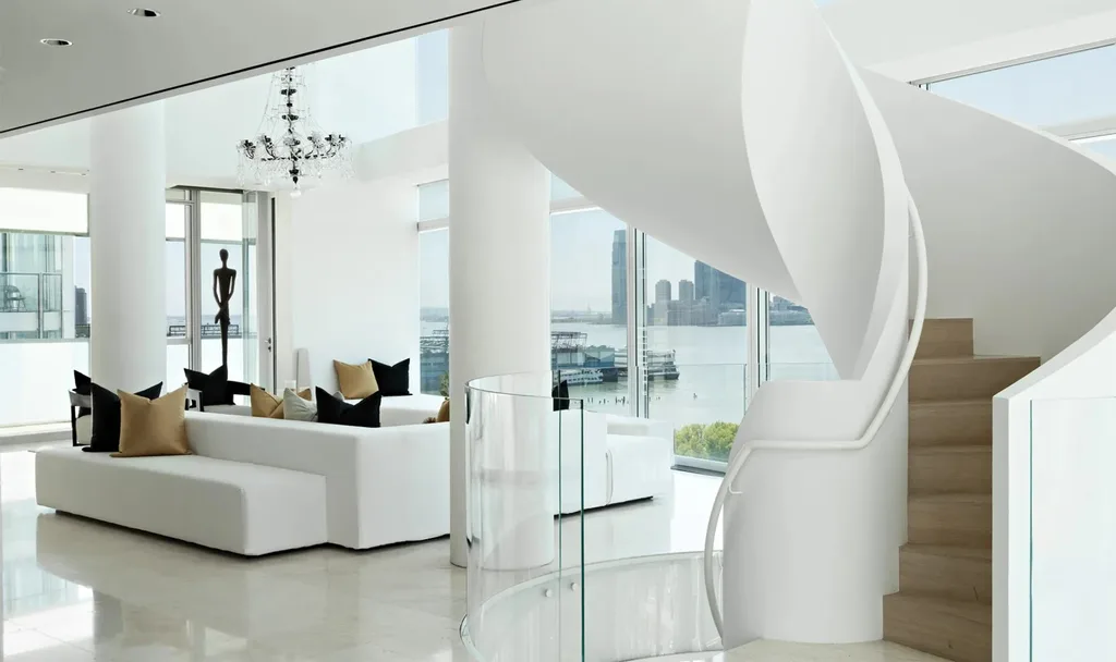 Hugh Jackman Deborra-Lee Furness New York Penthouse staircase